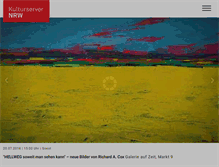 Tablet Screenshot of kulturserver-nrw.de