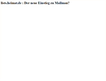 Tablet Screenshot of lists.kulturserver-nrw.de